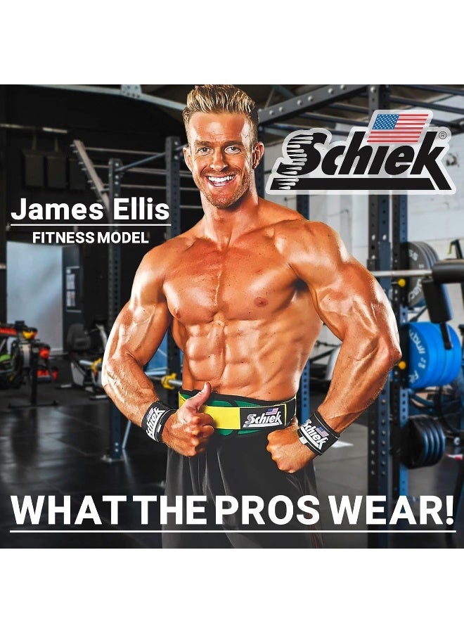 Schiek Lifting Straps with Wrist Guard and Dowels - Image 5