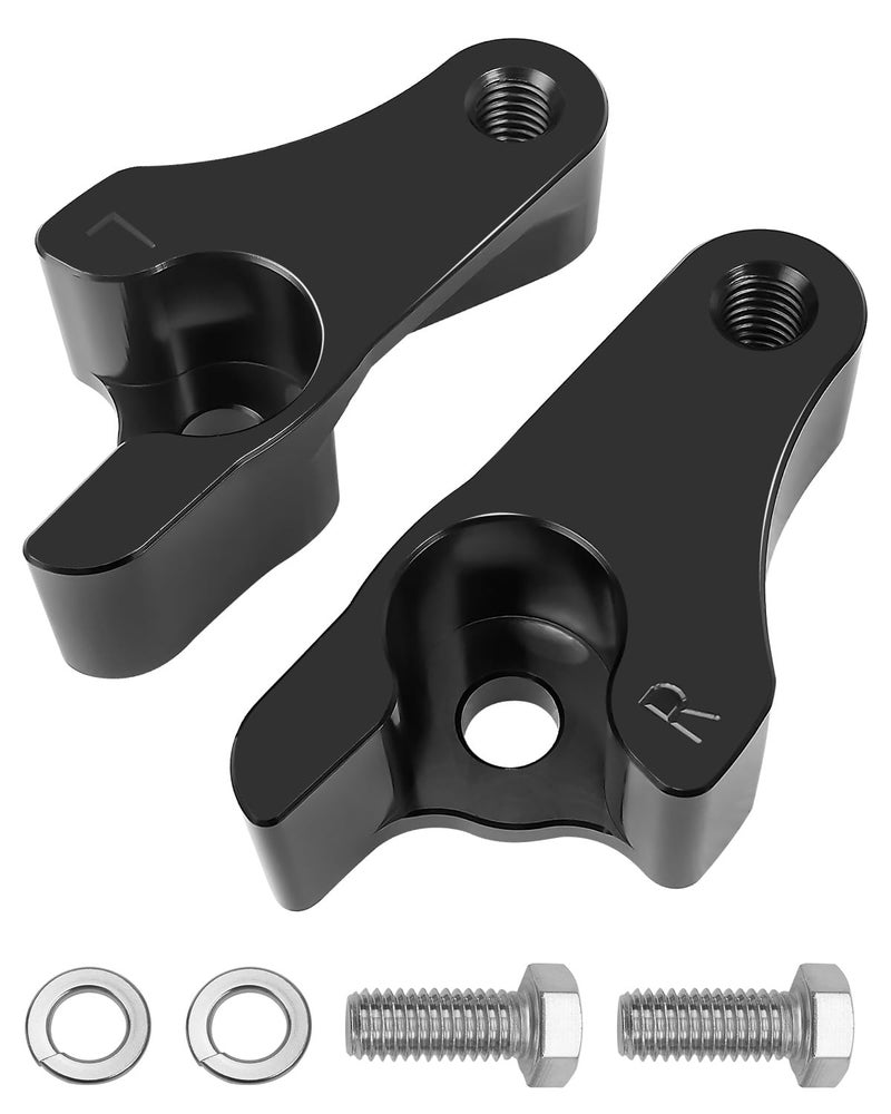 AUGREX 2 Inch Lowering Blocks Kit Fit for Harley Touring Road Glide Street Glide Electra Glide 2002-2022, Aviation Grade 7075 Aluminum Alloy Rear Slam Drop Blocks Kit Fits Harley Davidson Touring Models - Image 1