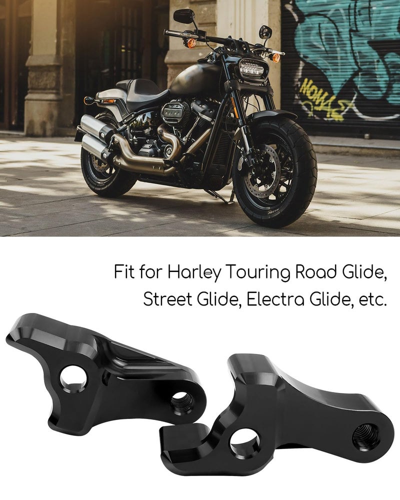 AUGREX 2 Inch Lowering Blocks Kit Fit for Harley Touring Road Glide Street Glide Electra Glide 2002-2022, Aviation Grade 7075 Aluminum Alloy Rear Slam Drop Blocks Kit Fits Harley Davidson Touring Models - Image 5