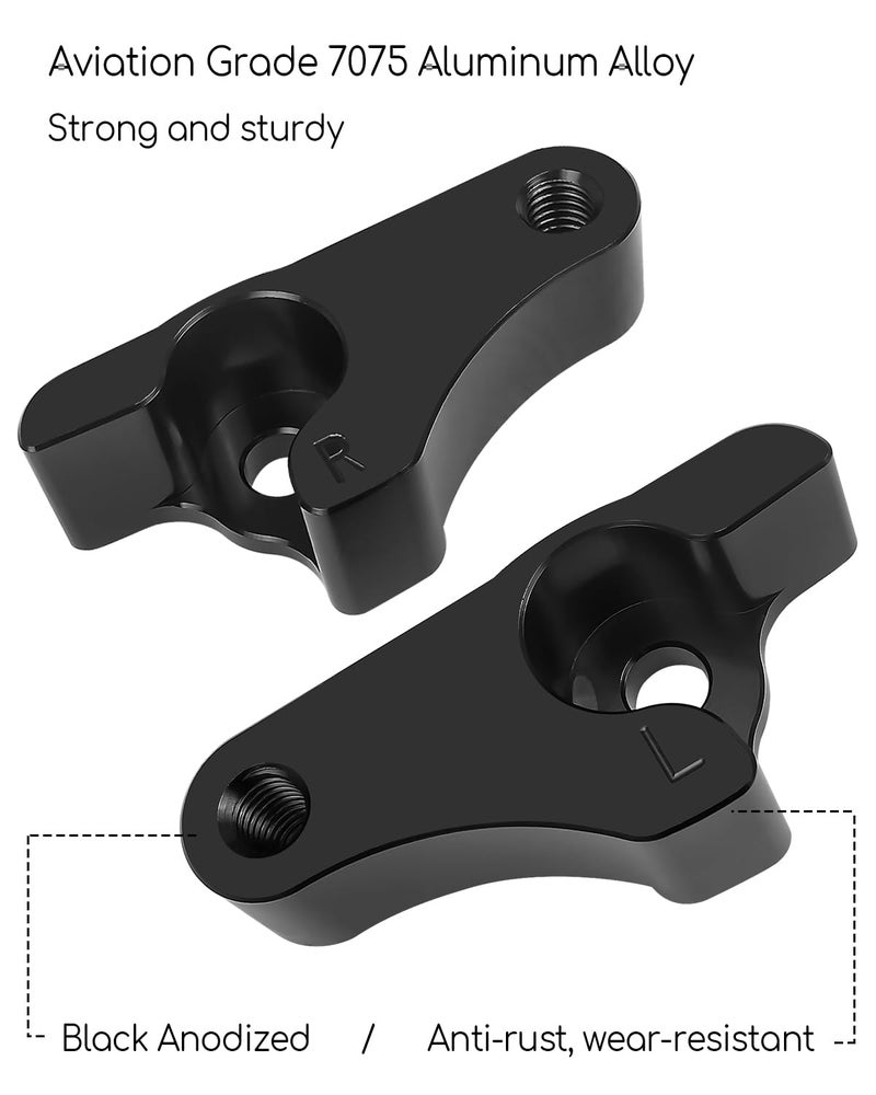 AUGREX 2 Inch Lowering Blocks Kit Fit for Harley Touring Road Glide Street Glide Electra Glide 2002-2022, Aviation Grade 7075 Aluminum Alloy Rear Slam Drop Blocks Kit Fits Harley Davidson Touring Models - Image 4
