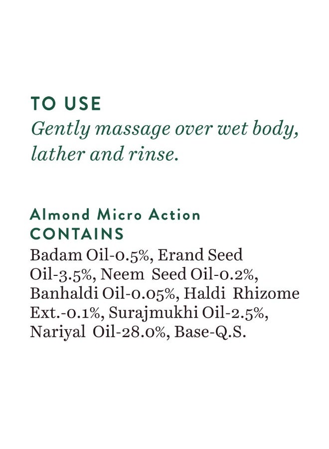 Biotique Almond Oil Ultra Rich Body Wash| Maintains Skin’s Natural pH |100% Botanical Extracts| Soap-Free Body Wash Suitable for All Skin Types | 200mL - Image 4