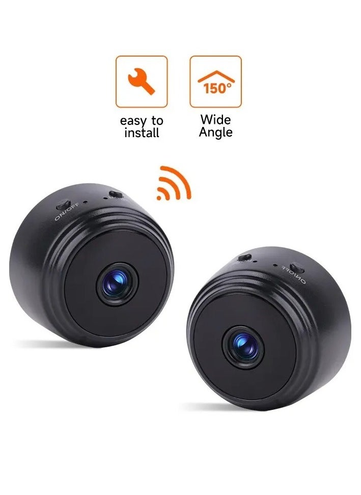 Mini Security Camera, 72p HD Remote Surveillance Camera Recorder, Lightweight And Portable White Wifi IP Camera, Compact Durable 2MP Mini Camera For Baby Monitor Home Office Security, (1pc White)