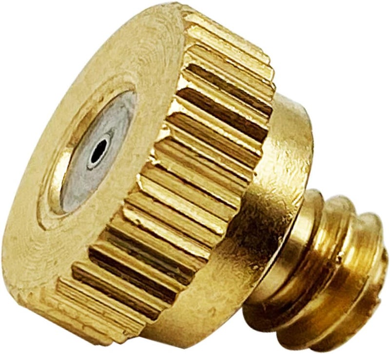 RuoFeng Mister Nozzles Brass For Outdoor Cooling System Low-Pressure Atomizer 22 pcs Orifice 0.02" (0.5 mm) 10-24 UNC - Image 2