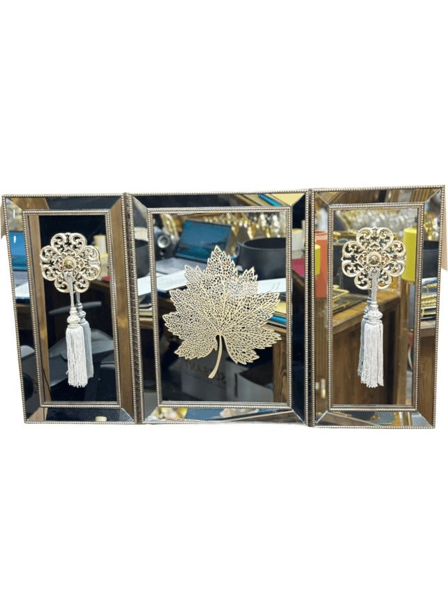 Gitti Gitti - 3-Pack Leaf Mirrored Wall Panel -DK09 - Image 1