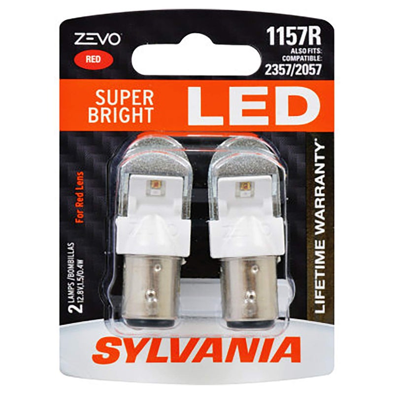 SYLVANIA ZEVO 1157 Red LED Bulb Contains 2 Bulbs