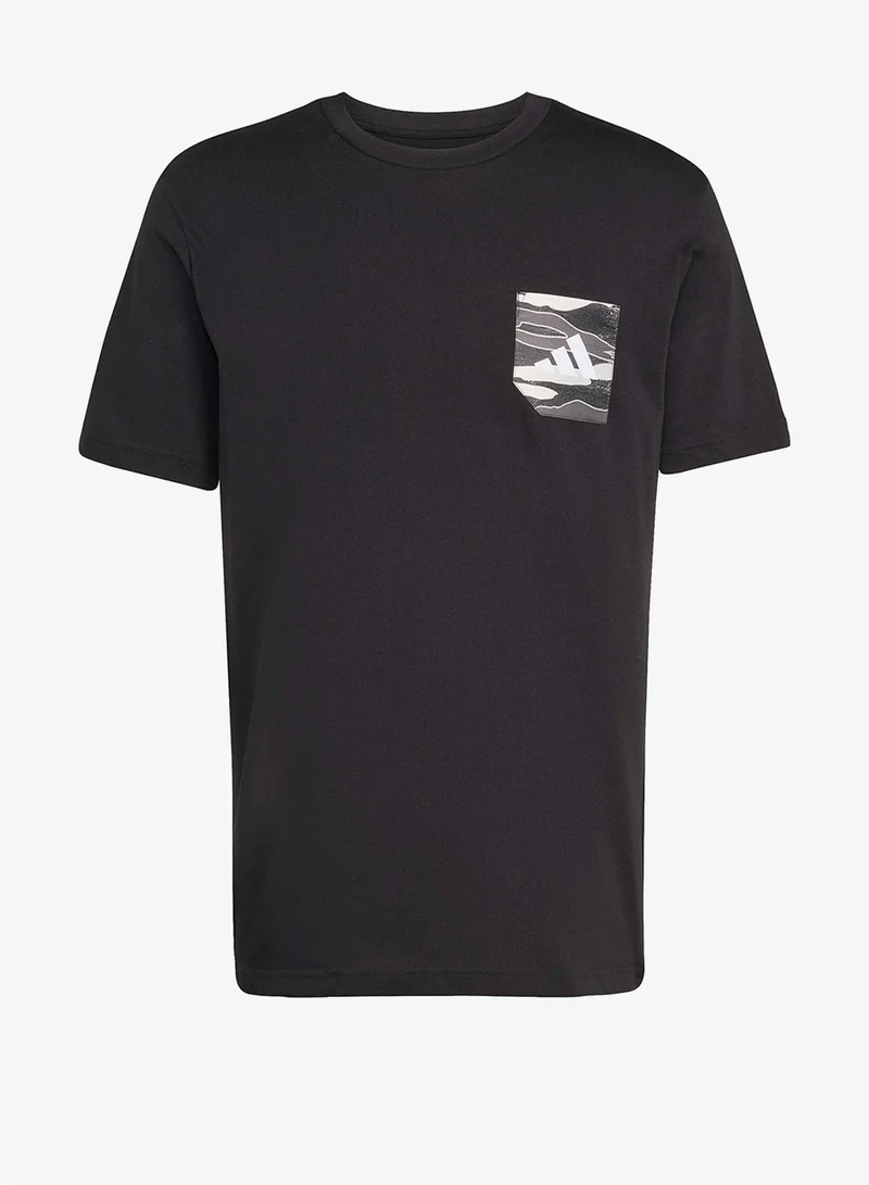 Adidas Camo Woven Pocket Graphic T-Shirt