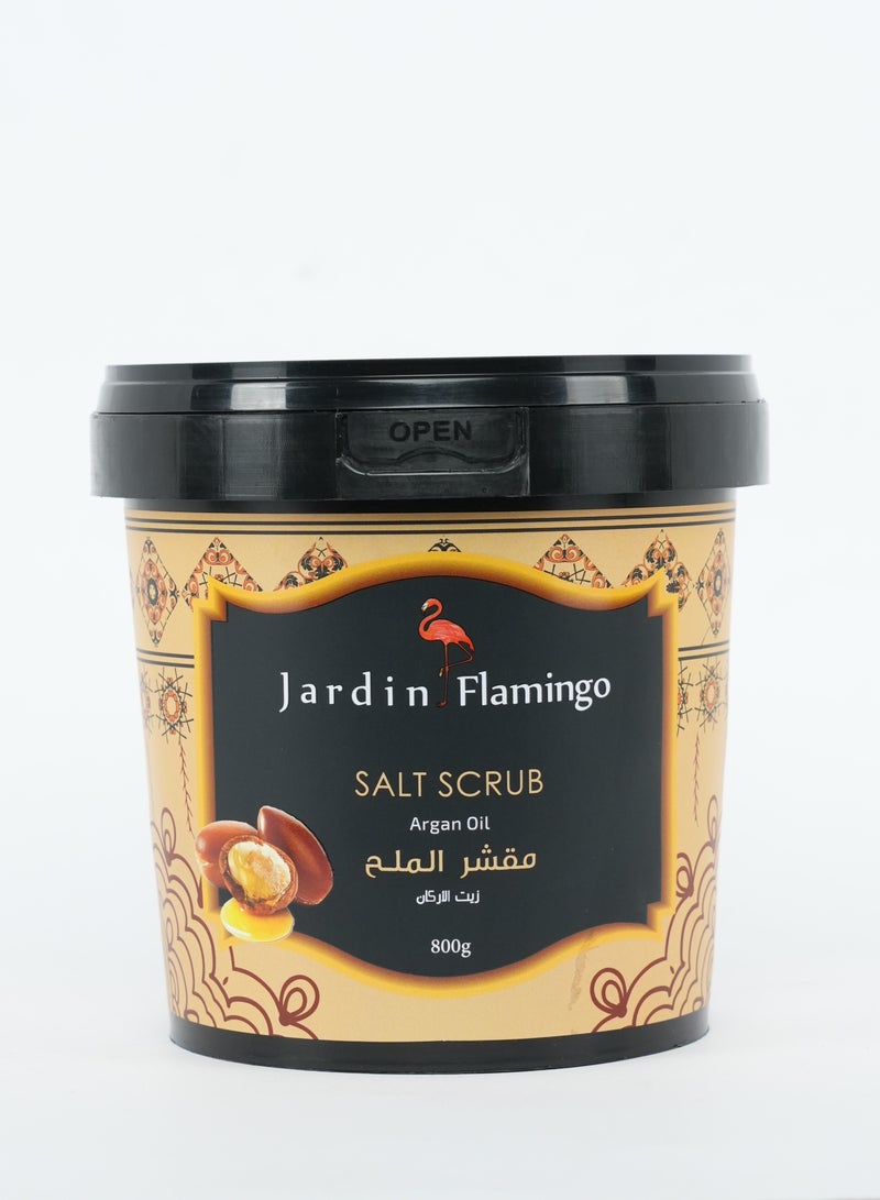 Jardin Flamingo Salt Scrub 800g - Argan Oil - Image 1