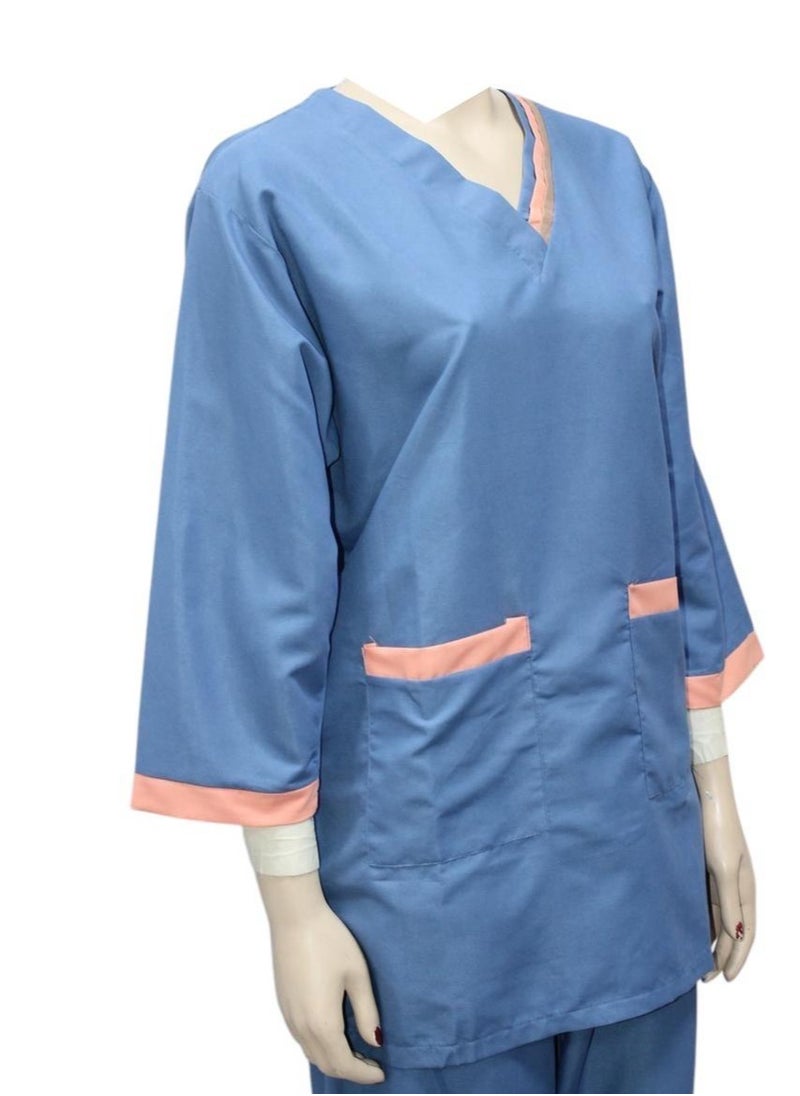 1home - Housemaid Uniform Maid Nanny Scrub Suit 4 piece set - Image 1