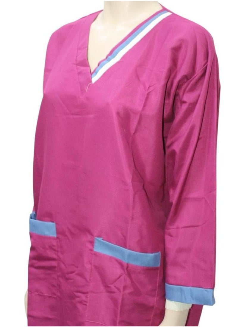 1home - Housemaid Uniform Maid Nanny Scrub Suit 4 piece set - Image 1