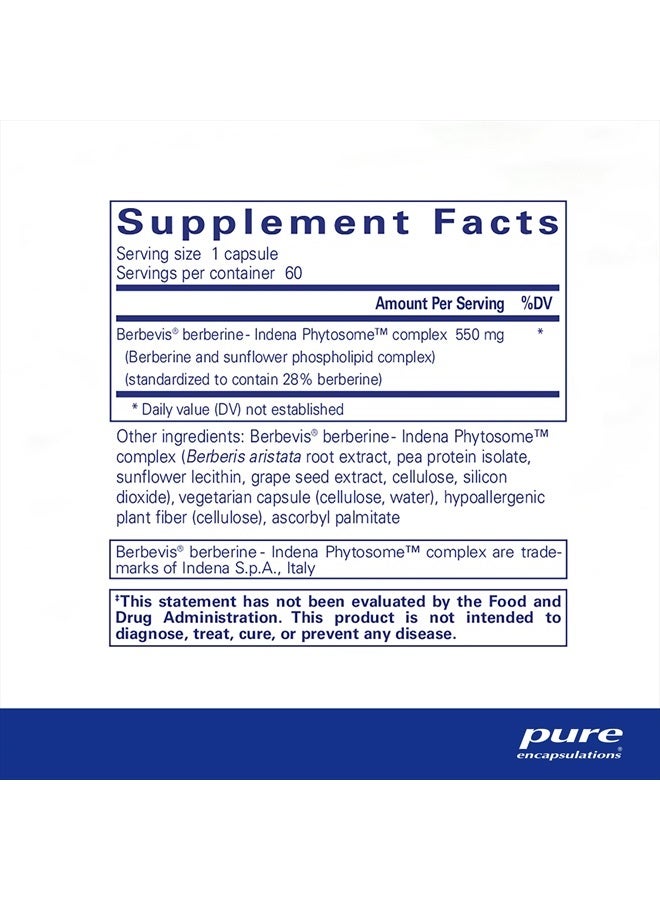 Pure Encapsulations بيربرين ألترا سورب | امتصاص معزز للبيربرين | 60 كبسولة - Image 2
