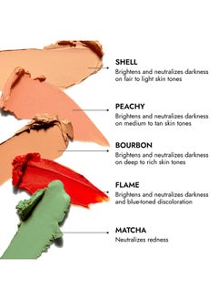 COVER FX Cover FX Correct Stick Peach Color Corrector Concealer - Peachy: Neutralize Darkness & Discoloration (Medium to Tan Skin Tones) - Creamy Lightweight Full Coverage  - Image 5