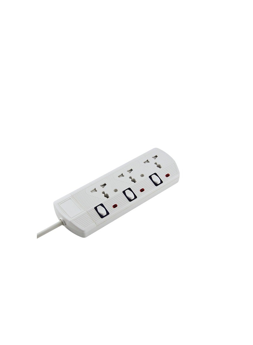 RR RR 13A 3 Gang Universal Switch Socket Extension + Neon With 3Mtr ...