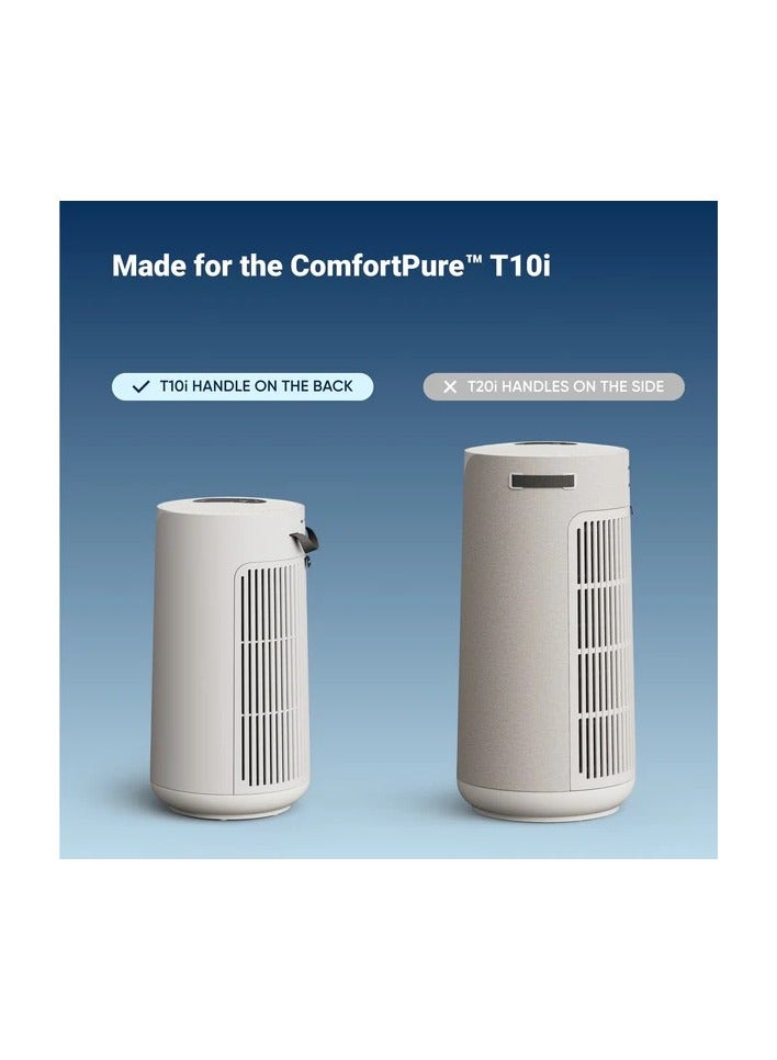 بلو إير فلتر الجزيئات من Blueair | فلتر استبدال لجهازي ComfortPure 3-in-1 T10i وClassic Pro CP7i، يزيل 99.97٪ من الجزيئات المحمولة في الهواء، للاستخدام من 6 إلى 12 شهرًا – أبيض – قطعة واحدة - Image 2