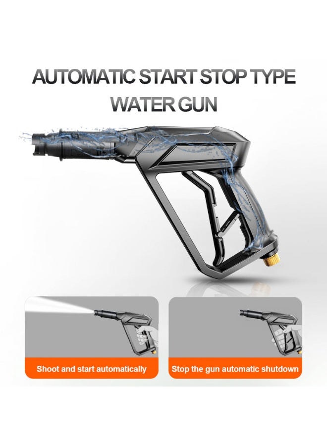 بلو فاير غسالة ضغط عالي كهربائية 1800 واط بقوة 120 بار (ذروة 8800 واط) مع مسدس رغوة وأنبوب 8 أمتار - مثالية لتنظيف السيارات، الدراجات، الأفنية، والواجهات الخارجية للمنزل بقوة محترفة - Image 2