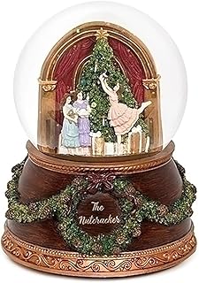 Roman Roman Nutcracker Glitterdome 6 x 4.5 Resin 100MM Snow Globe Plays The Nutcracker Ballet - Image 1