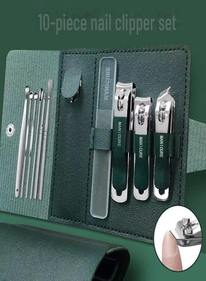 Zoxito 10 in 1 Manicure Kit for Men & Women | Stainless Steel Nail Clipper Set | Pedicure & Grooming Kit with Travel Case | Nail Cutter Set for Hand Foot Facial Care - Image 4