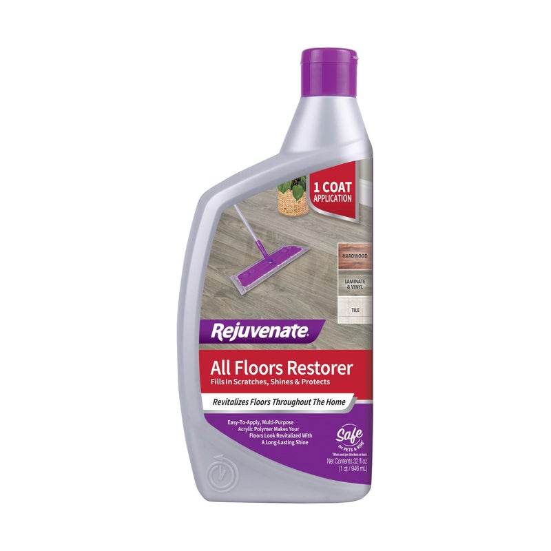 Rejuvenate All Floors Restorer and Polish Fills in Scratches Protects & Restores Shine No Sanding Required (32 oz) - Image 1