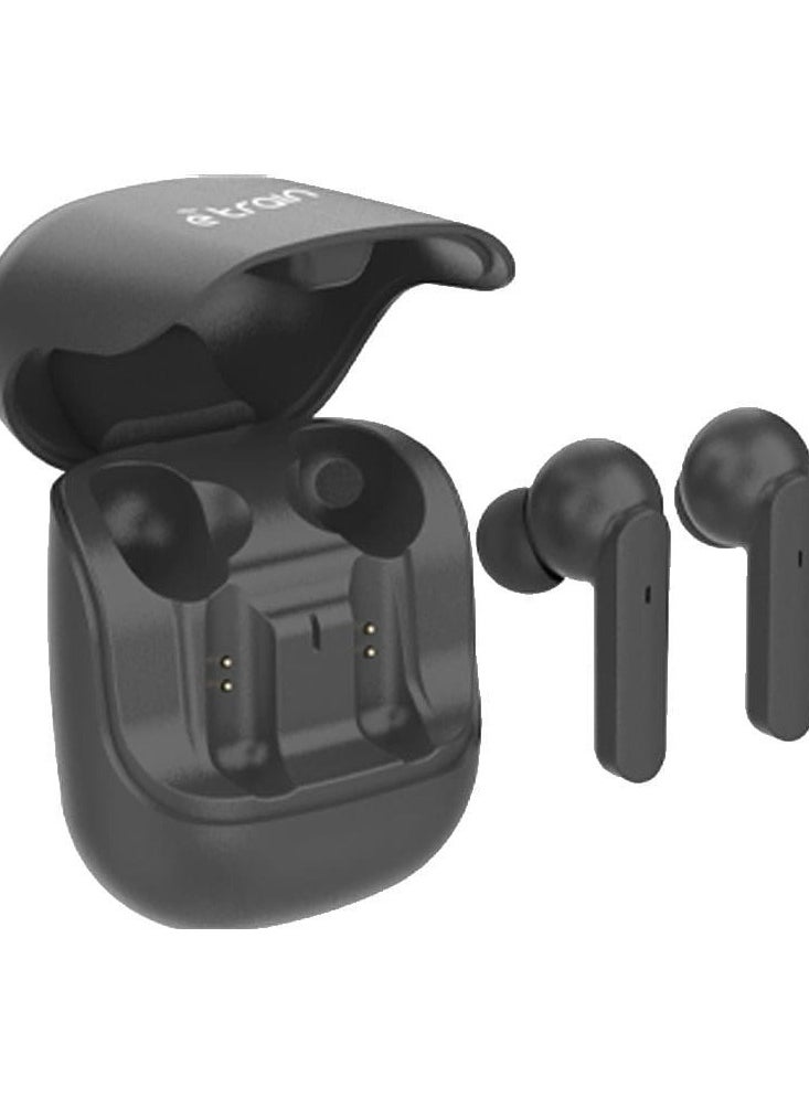 Etrain Etrain (HP611) VIBES Wireless Earbuds With Charging Case - Black  - Image 4