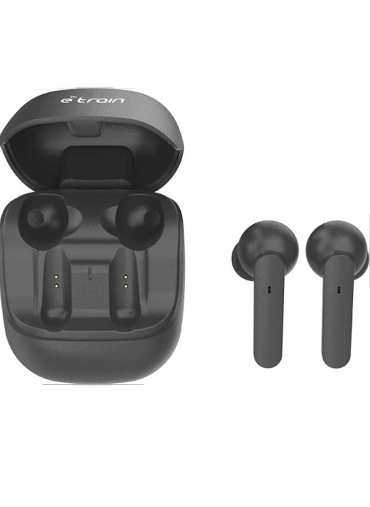 Etrain Etrain (HP611) VIBES Wireless Earbuds With Charging Case - Black  - Image 1