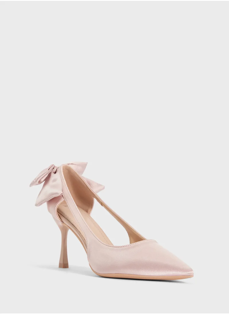 ايلا Bow Back Heeled Pumps