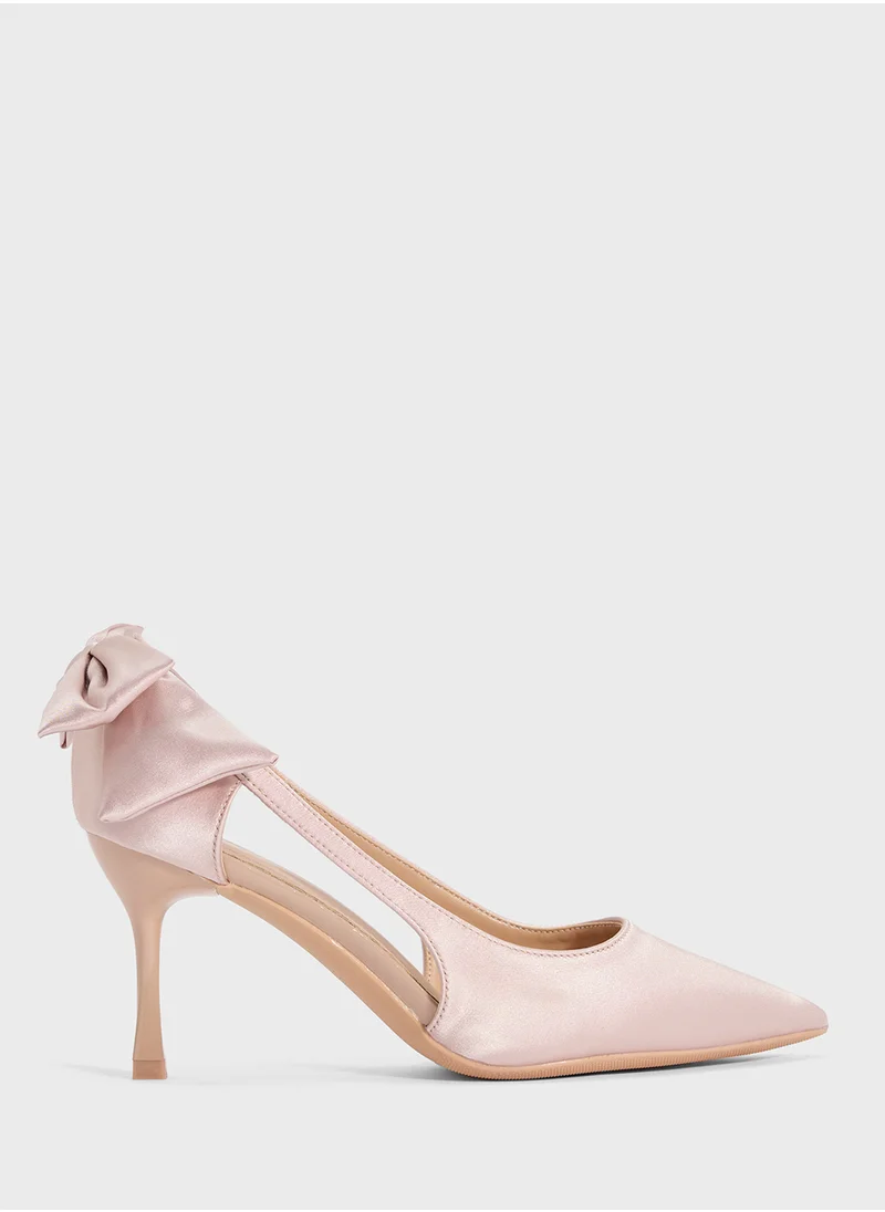 ايلا Bow Back Heeled Pumps