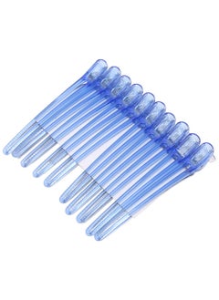 ZJchao 10 Pcs Hair Clips Professional NonSlip Plastic Duck Bill Clips for Hair Styling Hair Coloring Women and Girlsblue 