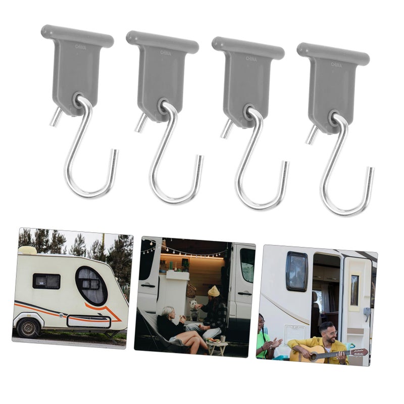 8Pcs Awning Hook Hanger for RV Camper Outdoor Clothes Drying Lightweight Compact Design - Image 4