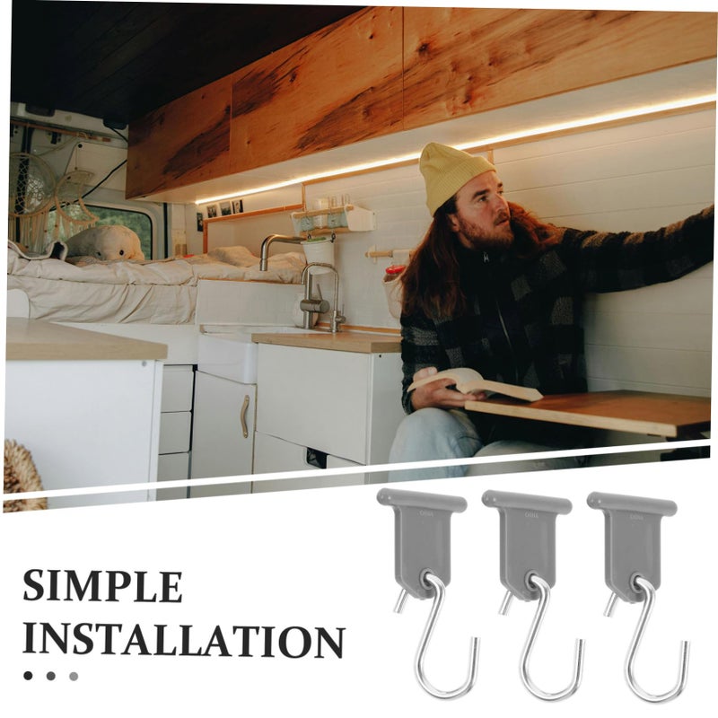 8Pcs Awning Hook Hanger for RV Camper Outdoor Clothes Drying Lightweight Compact Design - Image 5