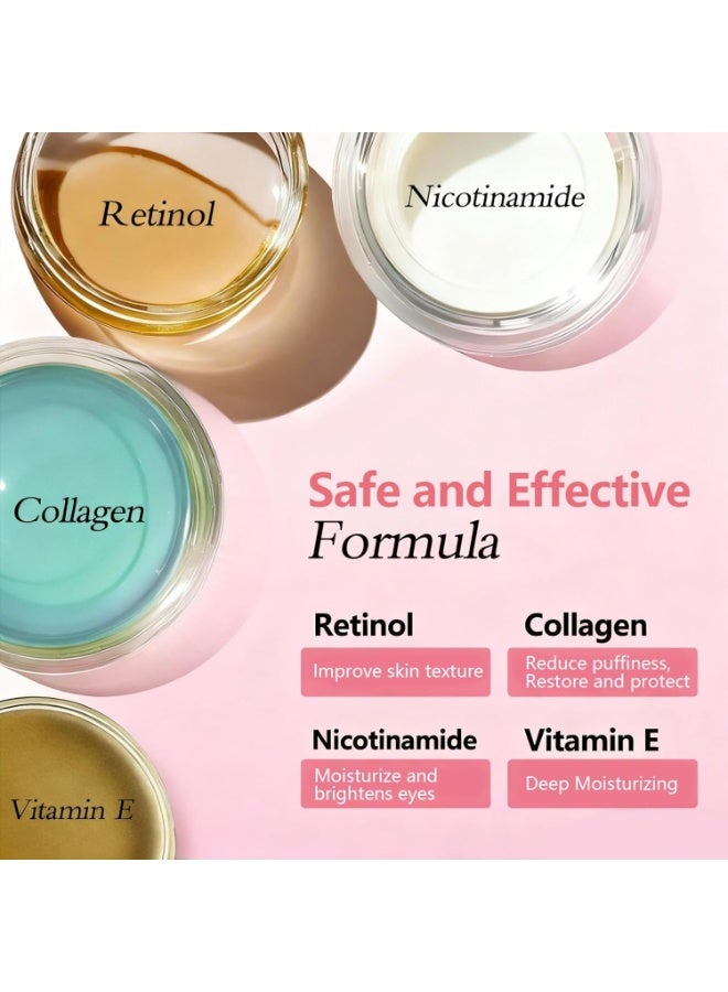 LANEMAY Retinol & Collagen Eye Cream Stick for Wrinkles & Moisturizing - Anti-Aging with Niacinamide & Vitamin E - Deeply Hydrate & Smooth Fine Lines - Portable Undereye Treatment 9g - Image 4