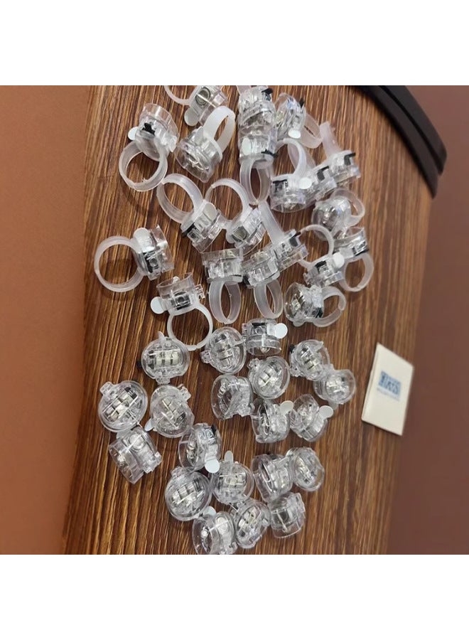 Ring Accessories Cartoon Soft Rubber Finger Light Led Flash Finger Ring Small Light Accessories-Color:Luminous Flat Light Accessories  - Image 3
