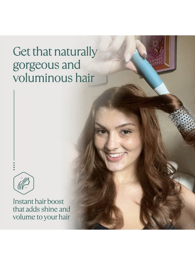 Osensia Round Brush for Blow Drying - Extra Small Ceramic Thermal Ionic Roller Brush for Sleek, Salon Blowout - Lightweight Round Hair Brush for Precise Styling and Manageable Hair (Bristle 1.7in, Barrel 1in) - Image 5