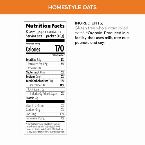 Nature's Path Organic Homestyle Instant Oatmeal, 11.3 oz (Pack of 1), Gluten Free, Non-GMO - Image 5