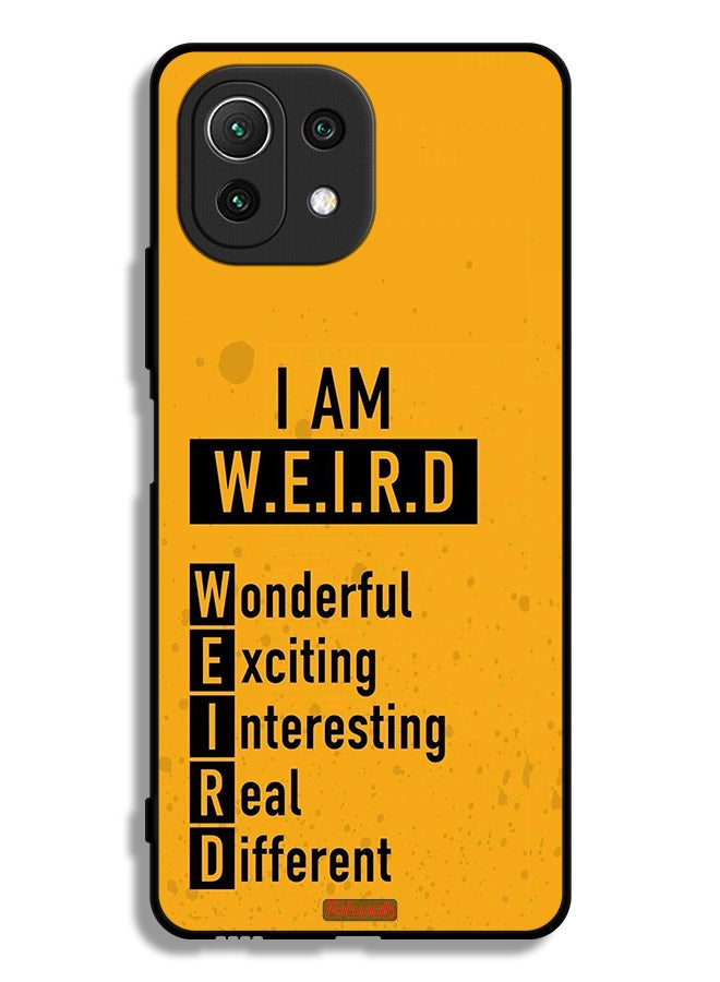 Tolwak Xiaomi Mi 11 Lite Protective Case Cover I Am Weird - Image 2