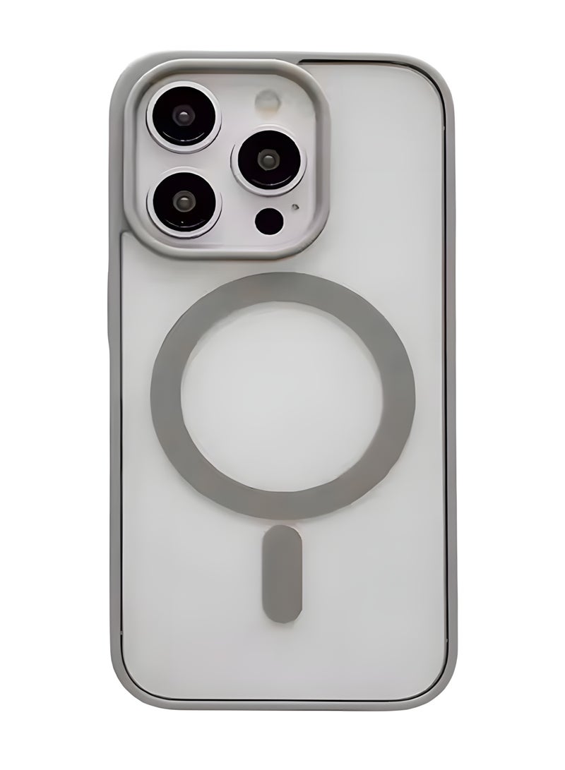 Magsafe Case for iPhone 15 Pro Magsafe Clear Cover Magnetic Wireless Charging Support, Shockproof Protection, Scratch-Resistant for iPhone 15 Pro - Natural  Titanium - Image 1