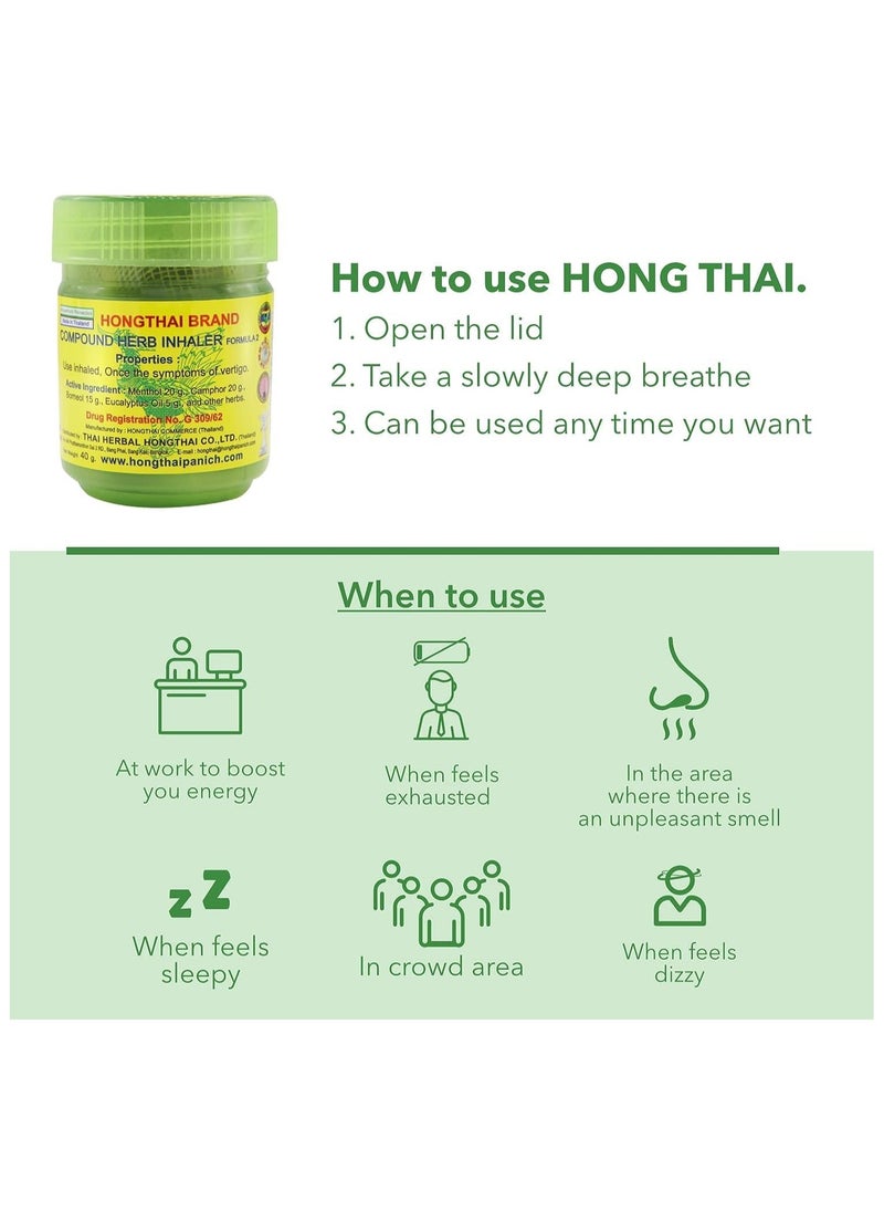 HONGTAI HONG THAI Compound Herb Inhaler Formula  - Image 3