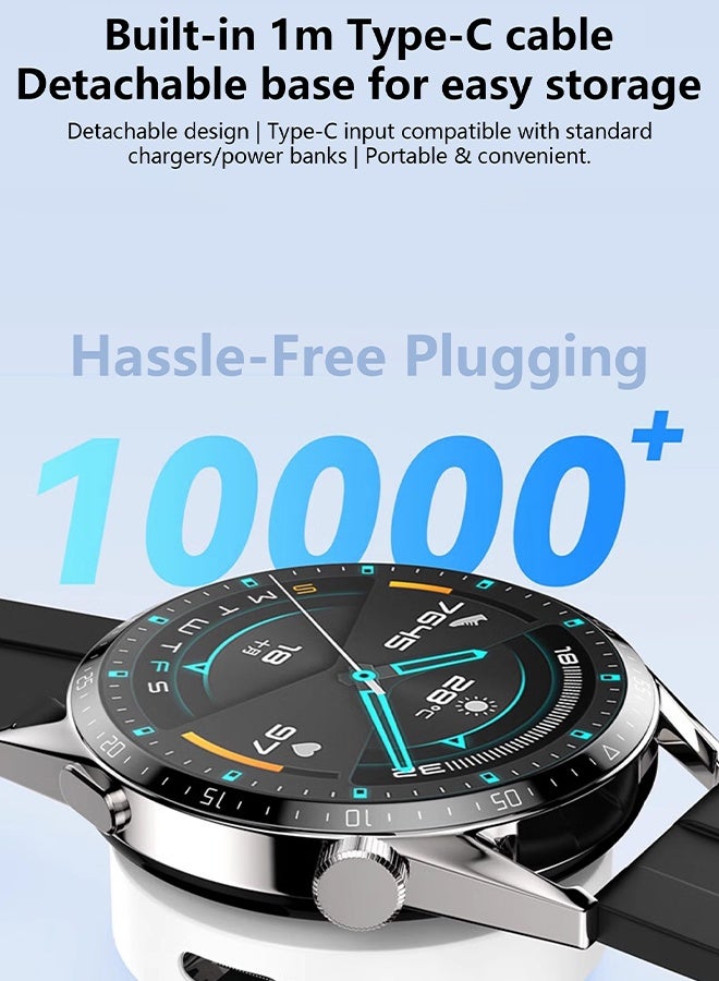 DUDAO DUDAO 8W PD Fast Wireless Charger with USB-C Connector – Magnetic Charging Pad for iPhone, Samsung, AirPods – Nylon Braided Cable, Portable Charging Station for Home/Office - Image 3