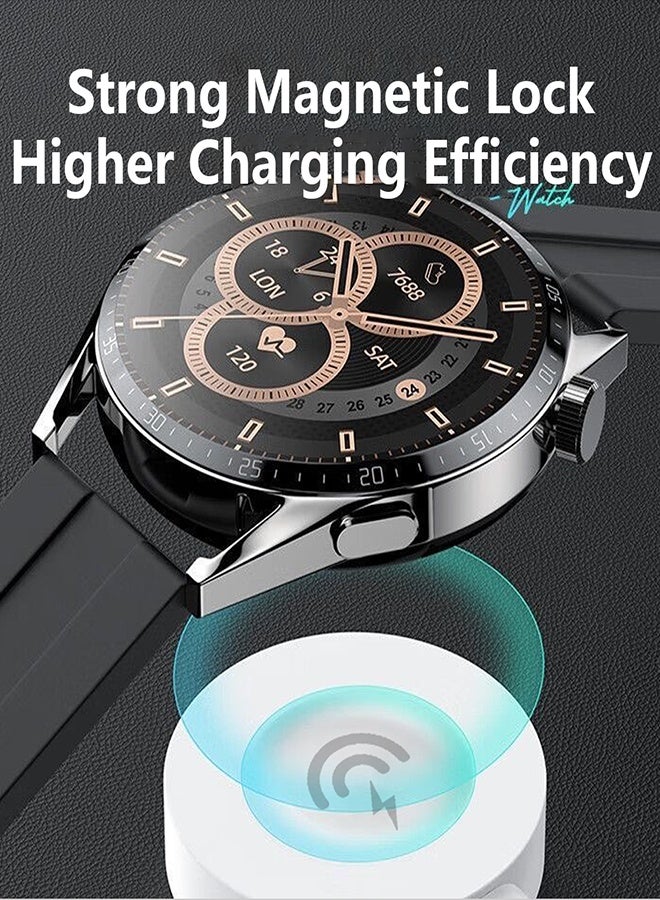 DUDAO DUDAO 8W PD Fast Wireless Charger with USB-C Connector – Magnetic Charging Pad for iPhone, Samsung, AirPods – Nylon Braided Cable, Portable Charging Station for Home/Office - Image 4