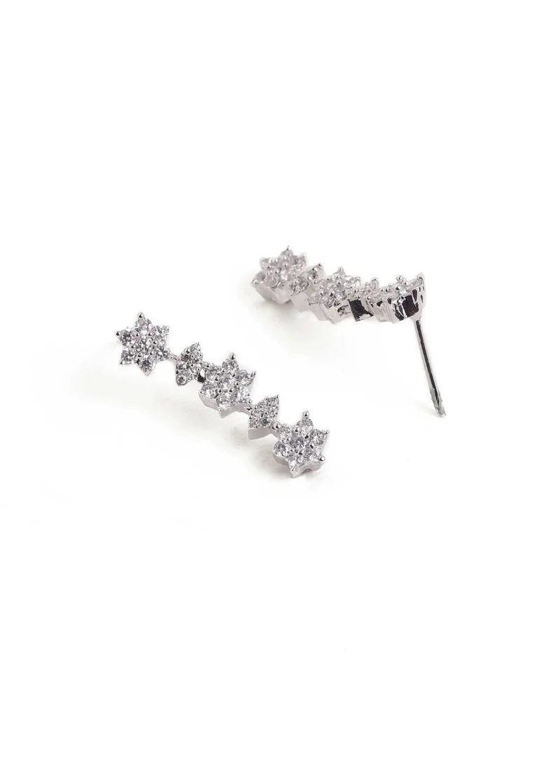 Priyaasi Studded Foral Design Jewellery Set