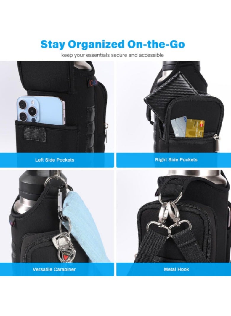 كيس زجاجة ماء رياضي مغناطيسي للمناطق الخارجية، كيس كوب مكافح للثلج للسيارة، غلاف زجاجة حرارية، غلاف كوب سيارة مغناطيسي من النيوبرين. - Image 2