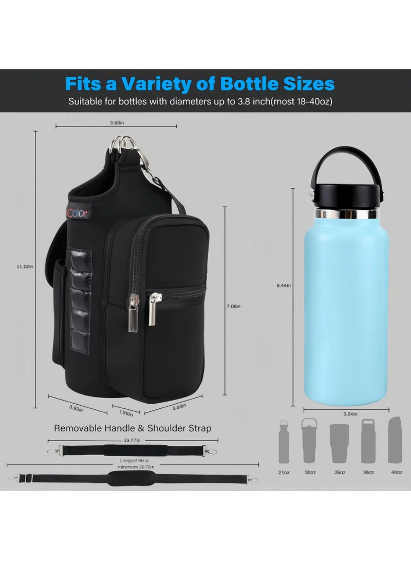 كيس زجاجة ماء رياضي مغناطيسي للمناطق الخارجية، كيس كوب مكافح للثلج للسيارة، غلاف زجاجة حرارية، غلاف كوب سيارة مغناطيسي من النيوبرين. - Image 4