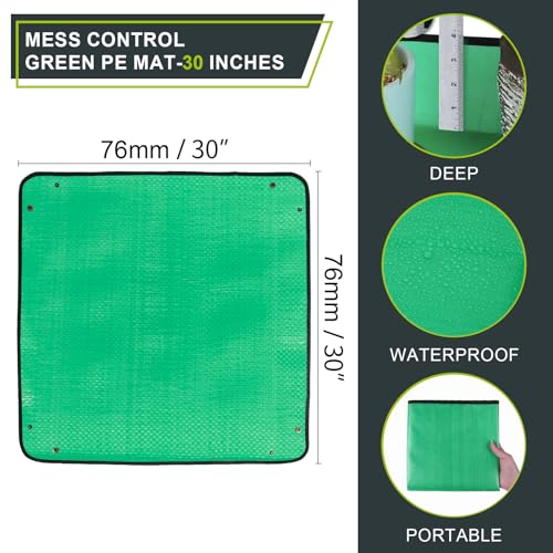 Azureblue 30" X 30" Large Plant Repotting Mat for Indoor Plants Potting Soil, Foldable Waterproof Plant Repotting/Potting Tray, Potting Mat for House Plants Succulents Gardening Tools Gifts for Gardener - Image 2
