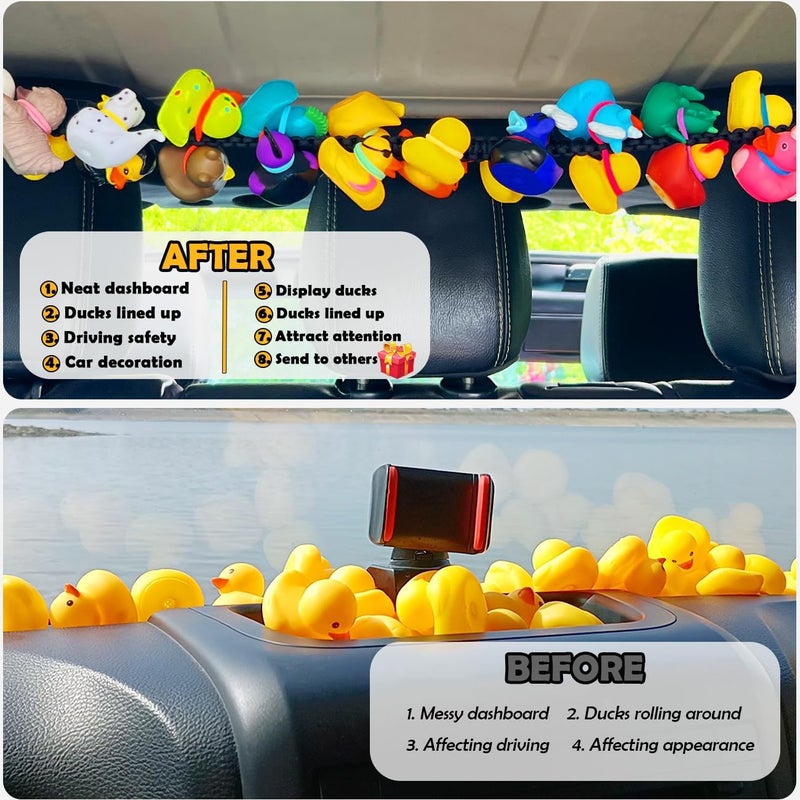 EJDRFN Paracord Duck Holder for Jeep Wrangler TJ JK JL - Black - Image 3