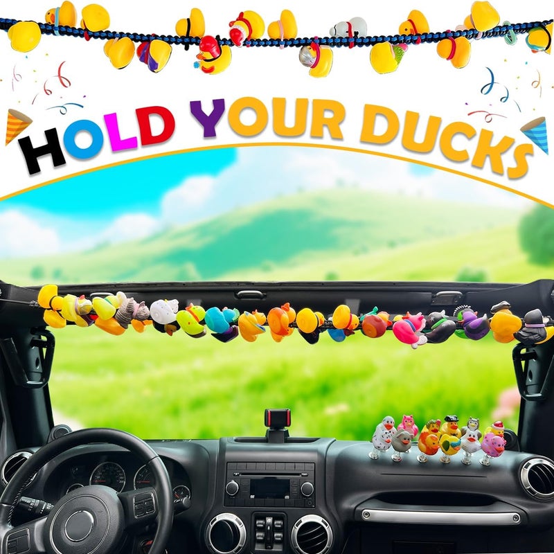 EJDRFN Paracord Duck Holder for Jeep Wrangler TJ JK JL - Black - Image 2