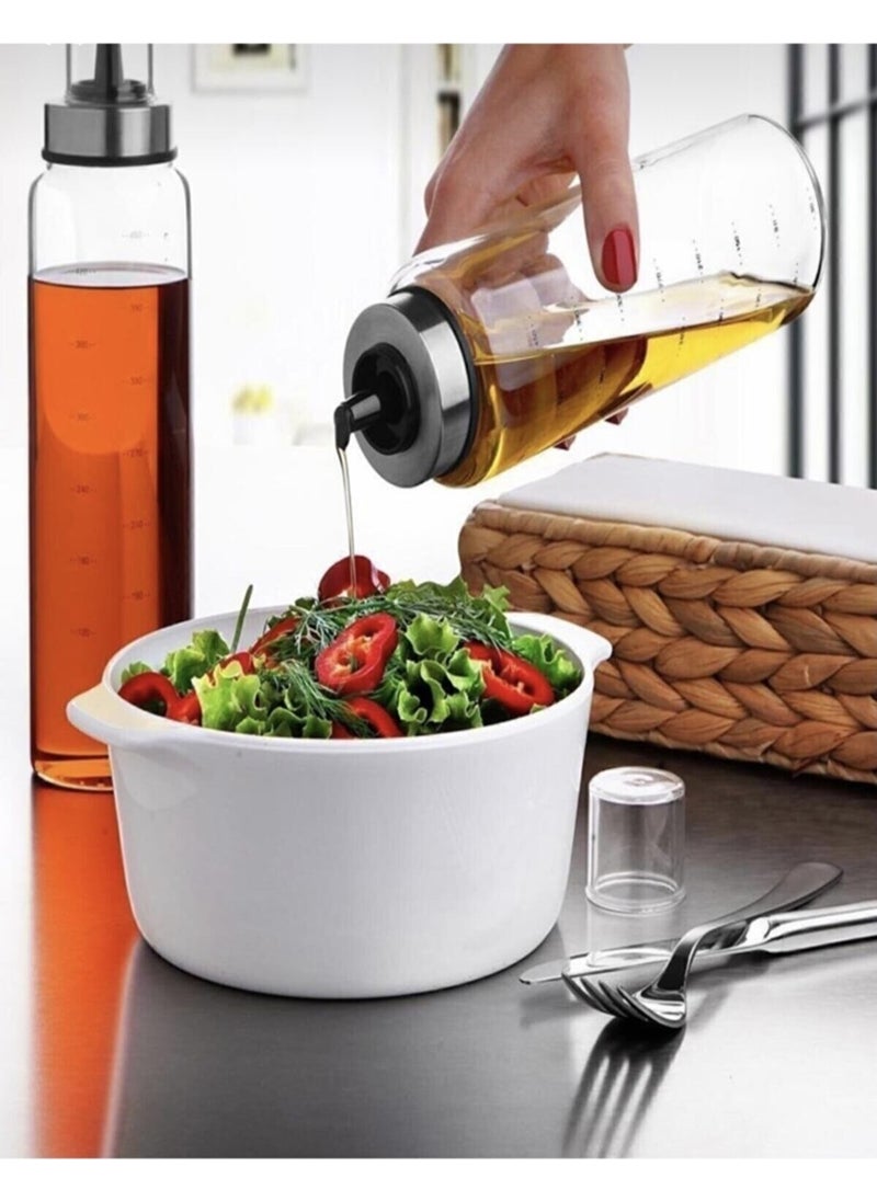 Paçi - Olivia Borosilicate Drip-Free Smart Glass Oil Bowl 500 ml 1 Piece Oil & Vinegar Bowl - Image 1