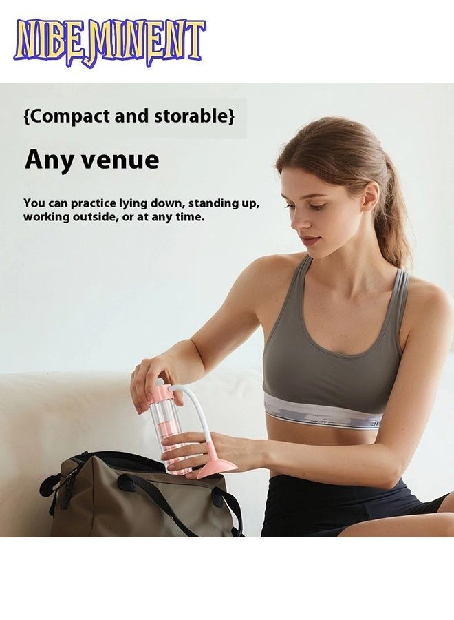 NIBEMINENT Adjustable Dumbbell Respiratory Trainer for Lungs & Breathing Trainer Lung Capacity Exerciser – Home Lung Function Rehabilitation Device for Adults & Kids, 3-Ball Incentive Spirometer for Abdominal Core Training & Jawline Slimming - Image 4
