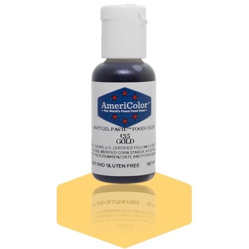 AmeriColor Soft Gel Paste - Gold Food Coloring, .75 Ounce - Image 1