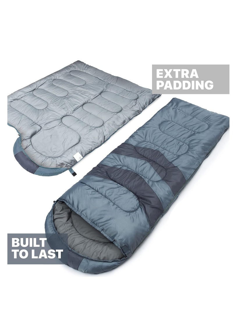 Sleeping Bags for Adults Cold Weather u0026 Warm - Backpacking Camping Sleeping Bag for Kids 10-12, Girls, Boys - Lightweight Compact Camping Gear Must Haves Hiking Essentials Sleep Accessories  - Image 3