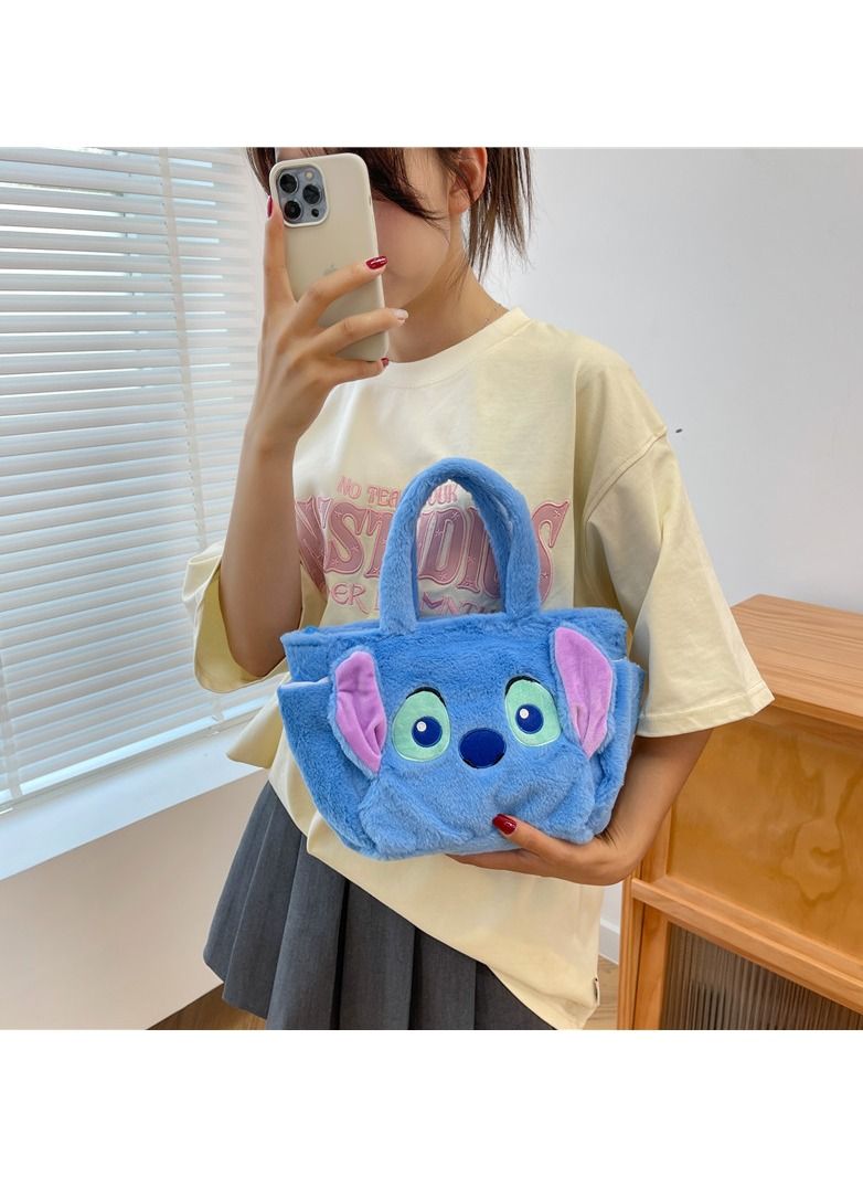 Cartoon Lucifer Cat Plush Tote Bag Portable Makeup Storage Bag All-In-One Portable Travel Makeup Storage Bag  - Image 5