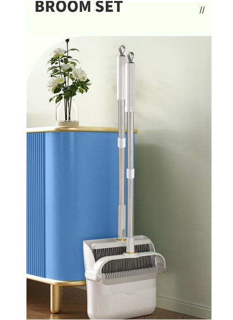Foldable Standing Storage Broom And Dustpan Set