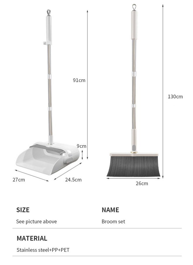 Foldable Standing Storage Broom And Dustpan Set